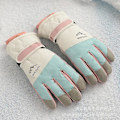 Miniatyrbilde 1 av 5: Dame Skihansker Fleeceforet Polstret Varmeholdende Fargematch Fem Finger Full Touch Screen Vind Og Skid Sykkelhansker White Average size