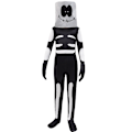 Pikkukuva 2 / 3: Halloween Musta Kallo Cosplay-asut Lapset Roolipeli-asut 130