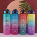 Miniatyrbilde 2 av 5: Motivasjonstidsmerket vannflaske 1000ml Black OneSize