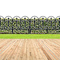 Miniatyrbillede 3 af 5: 5 stk. dekorativt havehegn, rustfrit jern, landskabstråd, foldbart hegn, kant, terrasse, blomsterbed