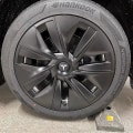 Miniatyrbilde 3 av 3: Senterhette (4 stk) For Tesla Model Y Model 3 Modifikasjon Navkapsel (hvit/matt svart) Hhh