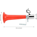 Miniatyrbillede 3 af 4: Universal Tyrkisk Fløjtehorn, 12v 24v Luft Horn Til Lastbiler 180db Rødt Horn Formål 12v/24v Caravan Tryk Biler Suvs Motorcykler Tyrkisk Fløjtehorn