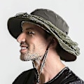 Miniatyrbilde 2 av 2: Hode Nettlue Birøkt Birøkter Bie Slørlue Jakt Netting Mesh Hood Cap Bie Keeper Light gray
