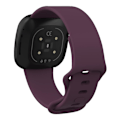 Miniatyrbillede 1 af 5: For Fitbit Versa 4/Sense 2 Smart Watch Silikone Rem til Solid Farve Udskiftning Håndledsrem