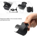 Miniatyrbilde 3 av 5: 12 stykker Hot Roller Clips Plast Curler Claw Clips Erstatningsrulleklemmer for kvinner jenter hårstyling seksjon (svart)