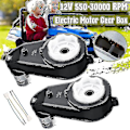 Miniatyrbilde 1 av 5: 2 stk 12V 550-30000 o/min Elektrisk bilmotor girkasse Reservedeler