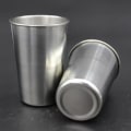 Miniatyrbilde 3 av 5: 4/2stk sett 30/70/180/320ml utendørs rustfritt stål kopper shots sett mini glass for Set 2-70ml