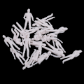 Miniatyrbilde 1 av 4: 20 stk 1/50 skala modell hvite figurer/mennesker for toglayout