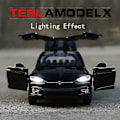 Pikkukuva 2 / 5: 2020 Uusi 1:32 Tesla Model X -metalliseos automalli painevalut ja leluajoneuvot Leluautot Lasten lelut lapsille Lahjat pojan lelu white