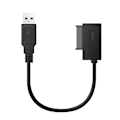 Miniatyrbillede 1 af 5: Nyeste Usb 2.0 Til Mini Sata Ii 7+6 13pin Adapter Konverterkabel Til Bærbar Dvd/cd