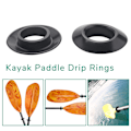 Miniatyrbilde 2 av 5: 4 stk Universal Kajakk Kano Flåte Padle Åredrypp ringer Splash Guards Ring Paddle Tilbehør Bytt Black