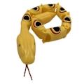 Miniatyrbilde 1 av 5: Twisted Leddet Slange Nostalgisk Lett Plast Morsom Leddet Slange Spøkeleketøy for Moro Yellow