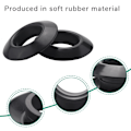 Miniatyrbilde 5 av 5: 4 stk Universal Kajakk Kano Flåte Padle Åredrypp ringer Splash Guards Ring Paddle Tilbehør Bytt Black