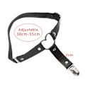 Miniatyrbild 5 av 10: 2 st Kvinnors Strumpband Elastiskt Hjärta PU-Läder Benstrumpband black