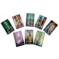 Miniatyrbillede 4 af 4: Tarotkortdæk Hologrampapir Engelsk Version Skæbne Spådom Brætspil Legetøj
