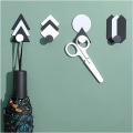 Miniatyrbilde 2 av 5: Nordic Style Creative Hook Coat Hat Håndkle Nøkkelstativ Klesstativ Rustfritt stål Multifunksjonell Veggfeste Home Decor (Farge: C)