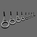 Miniatyrbilde 4 av 5: 75 stk/parti blandet størrelse fiskestang guide spissen Sterk line ringer Fiskestang guide guider tips sett Repai