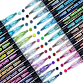 Miniatyrbild 1 av 5: Shimmer Markers Doodle Outline Dazzles: 24 färger Metallic Double Line Glitter Pens Set Super Squiggles Sparkle Dazzlers