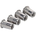 Miniatyrbilde 4 av 5: Popmutter 100 stk Popmutter Gjengede Mutter Rustfritt Stål Popmutter Flat Head Gjengede Muttere Popmutter Gjengede Inserter Mutter Hode Mutter For Hus