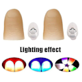Miniatyrbilde 5 av 5: 2 stk Party Lysende Glow Tommelfinger Lys Led Blinkende Finger Lys Magisk Triks Rekvisitter