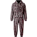 Miniatyrbild 4 av 4: Mäns One-Piece Flanell Pyjamas Fuzzy Fleece Flanell Onesies Sovkläder Lätt Plus Storlek Varm Vinter Jumpsuit Pjs11 Grey XL