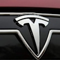 Pikkukuva 5 / 5: sysy Autocollants de Voiture en metal 3D ja décalcomanies Emblem Badge T Logo Tesla adaptent,argent