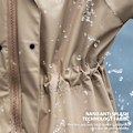 Miniatyrbild 3 av 4: Lady Long Raincoat Lätt vattentät Återanvändbar Regnjacka med huva för utomhusbruk