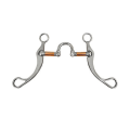 Miniatyrbild 1 av 5: Rostfritt stål Snaffle Bits Hästbits Western Snaffle Bits för munträningsbits med kopparport Silver