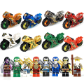 Pikkukuva 4 / 4: 8kpl Ninja- set Minifiguurit Ninja-minifiguurit Blocks Lelut
