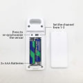 Miniatyrbild 4 av 4: Trådlös väderstation med inomhussensor för utomhusbruk Hygrometer Digital termometer med stor lcd Di