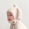 Pikkukuva 4 / 7: Pikkulapset Poika Tyttö Talvi-Hatut - Lämmin Vauva Lapset Plussi Hattu Korvanläpät Huppu Pipo Kallo Hattu Eläin Hiihto Hattu Beige One Size