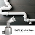 Miniatyrbild 5 av 5: Set 20 mm flatt svetsmunstycke spets vid munrör svetsmunstycke utbyte PVC Pla Silver