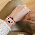 Miniatyrbillede 5 af 5: Til Samsung Galaxy Watch 5 40 mm / 44 mm / Watch 5 Pro 45 mm Resin urbånd i rustfrit stål med spændearmbånd Red