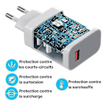 Miniatyrbillede 4 af 4: 33w hurtigoplader + usb-c usb kabel til Oneplus 7 6,41"-oneplus 7t 6,55"- Oneplus 8 Pro 6,78"- Hvid
