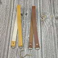 Miniatyrbillede 3 af 5: Læder Gardinstang Holder Holdbacks Til Kontor Stue Cafe Altan 2 Stk Dark brown