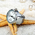 Miniatyrbillede 2 af 5: 2 stk L04 Urskive Quartz Analog Watch Creative Steel Cool Elastisk Quartz Finger Ring Watch Til Mænd / White
