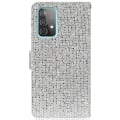 Miniatyrbillede 3 af 5: Glitrende Powder Fuld beskyttelse Mobiltelefon Case Stand Pung Cover til Samsung Galaxy A33 5G Silver Style C Samsung Galaxy A33 5G