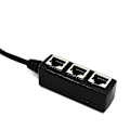 Miniatyrbilde 3 av 5: Splitter Ethernet Rj45 Kabeladapter 1 Hann Til 2/3 Hunn Port Lan Nettverkskontakt Ledning Ethernet Rj45 Kabeladapter