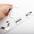 Pikkukuva 4 / 5: 3D-kirjaimet Range Rover -logolle, etumerkki, auton etumaskiin, Range Rover Sport Evoque L322 L320 L406 P38 -tarvikkeet Chrome RR