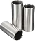 Gitarrslides, Rostfritt Stål Basslide Metall Hårdkromad Fingerslide för Akustisk Klassisk Elgitarr Bas (3st, Silver)