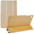 Miniatyrbild 1 av 4: För Samsung Galaxy Tab A7 Lite 8,7-tums inre bikakedesign Anti-fall anti-scratch läder case Auto Wake/Sleep Cover med Tri-fold Stand Gold