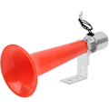 Miniatyrbillede 2 af 4: Universal Tyrkisk Fløjtehorn, 12v 24v Luft Horn Til Lastbiler 180db Rødt Horn Formål 12v/24v Caravan Tryk Biler Suvs Motorcykler Tyrkisk Fløjtehorn
