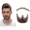 Miniatyrbilde 1 av 5: Falsk skjegg Realistisk 100 % menneskehår Helt håndbundet fippskjegg Brun For menn Makeup Underholdning/drama (hz06)-hao