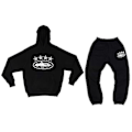 Miniatyrbilde 1 av 5: Corteiz Herre Y2k Joggedress, 2-delt Lett Høst Treningsdress_x67 Black L