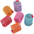 Miniatyrbilde 1 av 7: Kattespringfjærleker, fargerike spiralfjær-action katteleke, strekkbar kjæledyrleke for katt kattunge (4 stk, tilfeldig farge) 6 Pcs