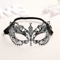 Miniatyrbilde 4 av 4: Maskerade maske for kvinner metall maske skinnende rhinestone venetiansk fest kveld ball ball maske bar kostymer tilbehør Phoenix gold