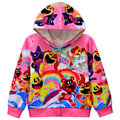 Miniatyrbillede 6 af 7: Sleepy Cat sweatshirts til mellemstore og store børn, jakker med lynlås og hætte style1 140
