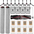Reservedele til Eufy Omni E25/E28 Robotstøvsuger, 1 sæt rullebørster, rullemopper, filtre, støvposer, sidebørster