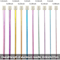 Miniatyrbillede 3 af 5: 23 stk tunesisk hæklenålesæt inkluderer afghansk plastikkabel og tunesisk afghansk aluminium Random Color