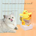 Miniatyrbild 2 av 5: Liten gul anka plyschdocka fladdrande vibration katt interaktiv uppladdningsbar